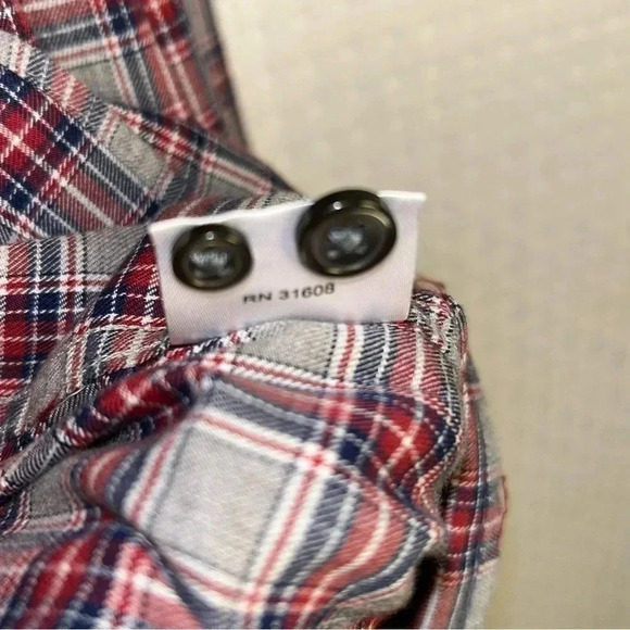 Jos A Bank Men Large Tailored Fit Flannel Plaid Button Shirt Stretch Lightweight - Picture 5 of 11